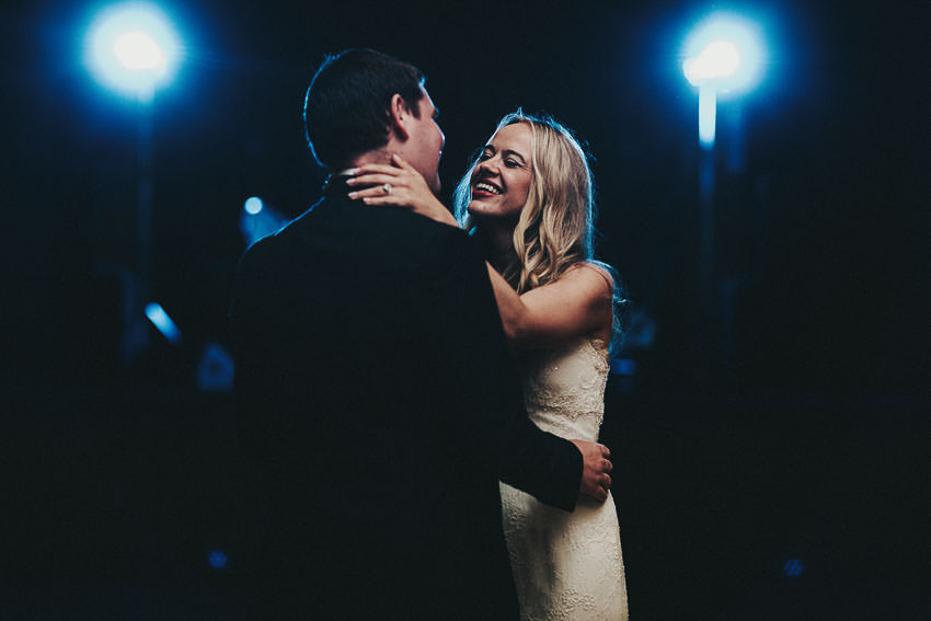 first dance with spectacular lighting