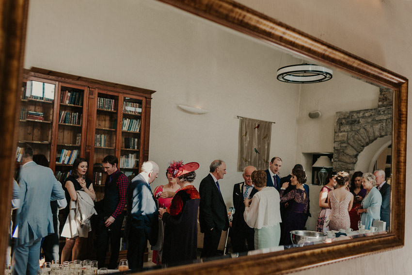Castle-Dargan wedding reception in coach house lounge