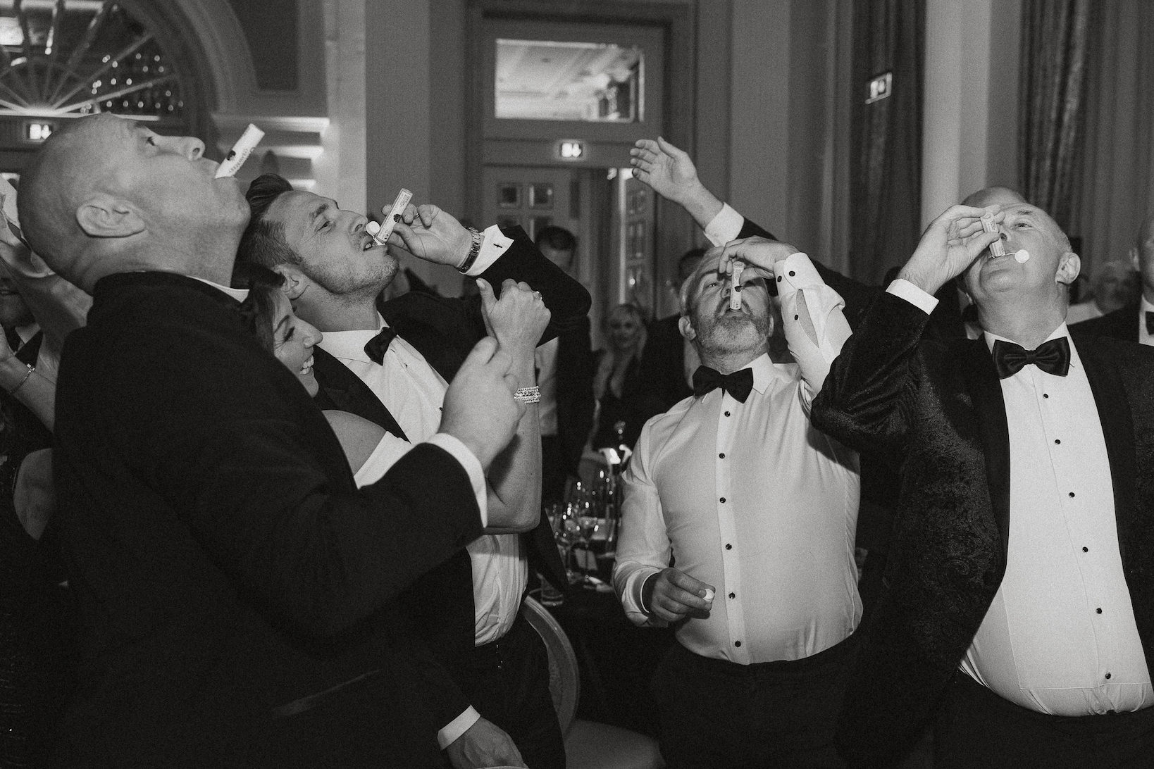 Guests having a toast