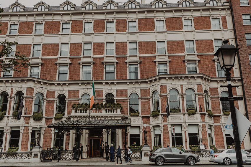 front of the shelbourne hotel 