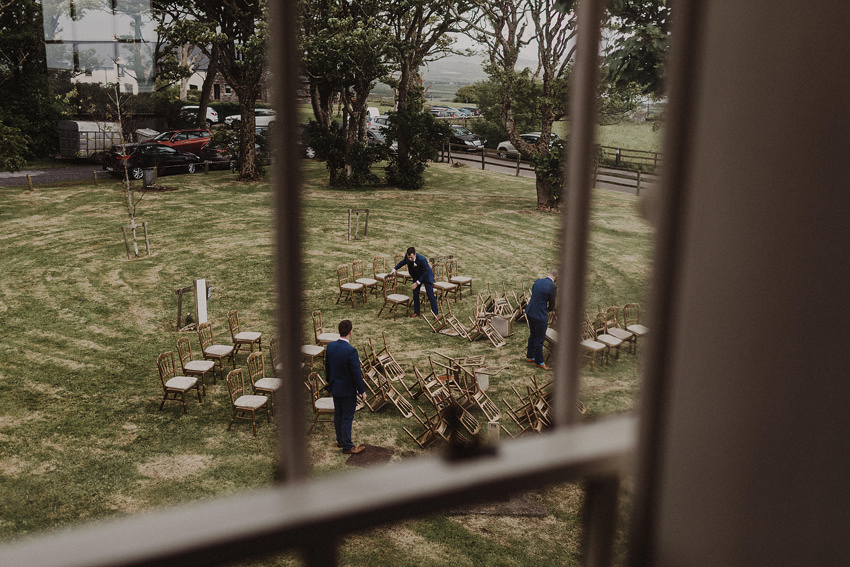 outdoor humanist ceremony wedding