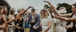Durhamstown Castle wedding photos - rustic barn alternative venue
