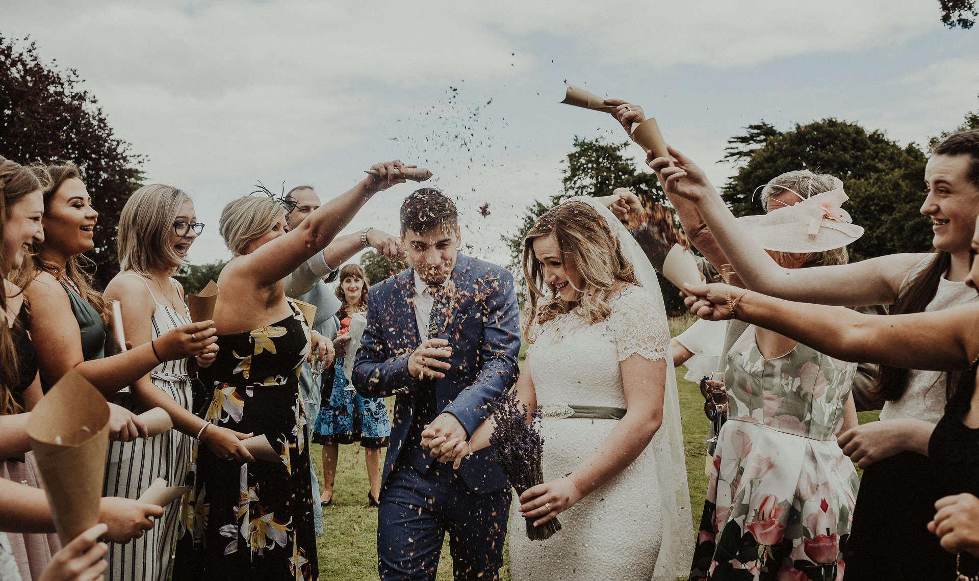 DIY outdoor wedding at Durhamstown Castle | Aisling & Javier 5 Durhamstown Castle wedding photos - rustic barn alternative venue