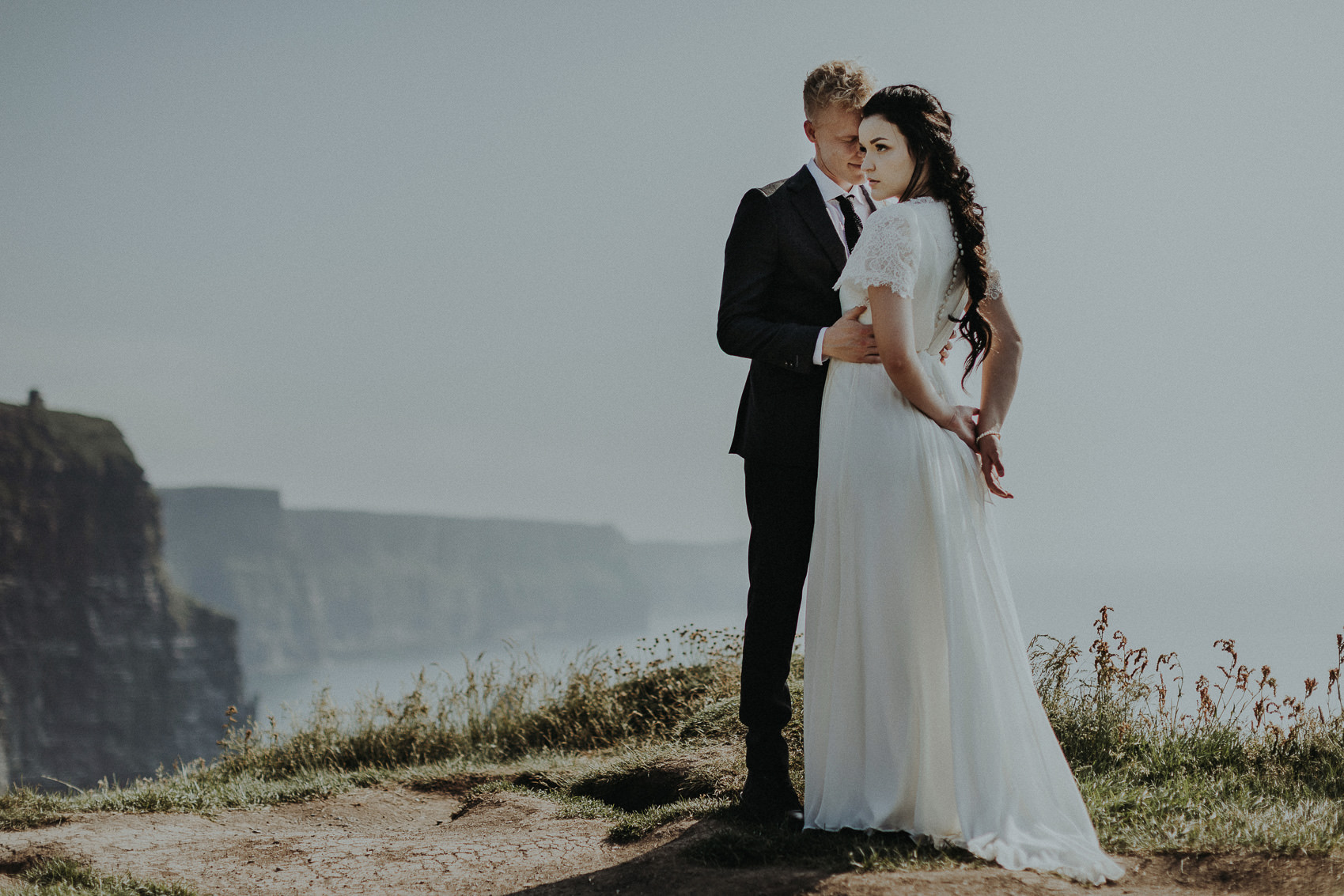 Irish Cliffs of Moher wedding Elopement shoot 677