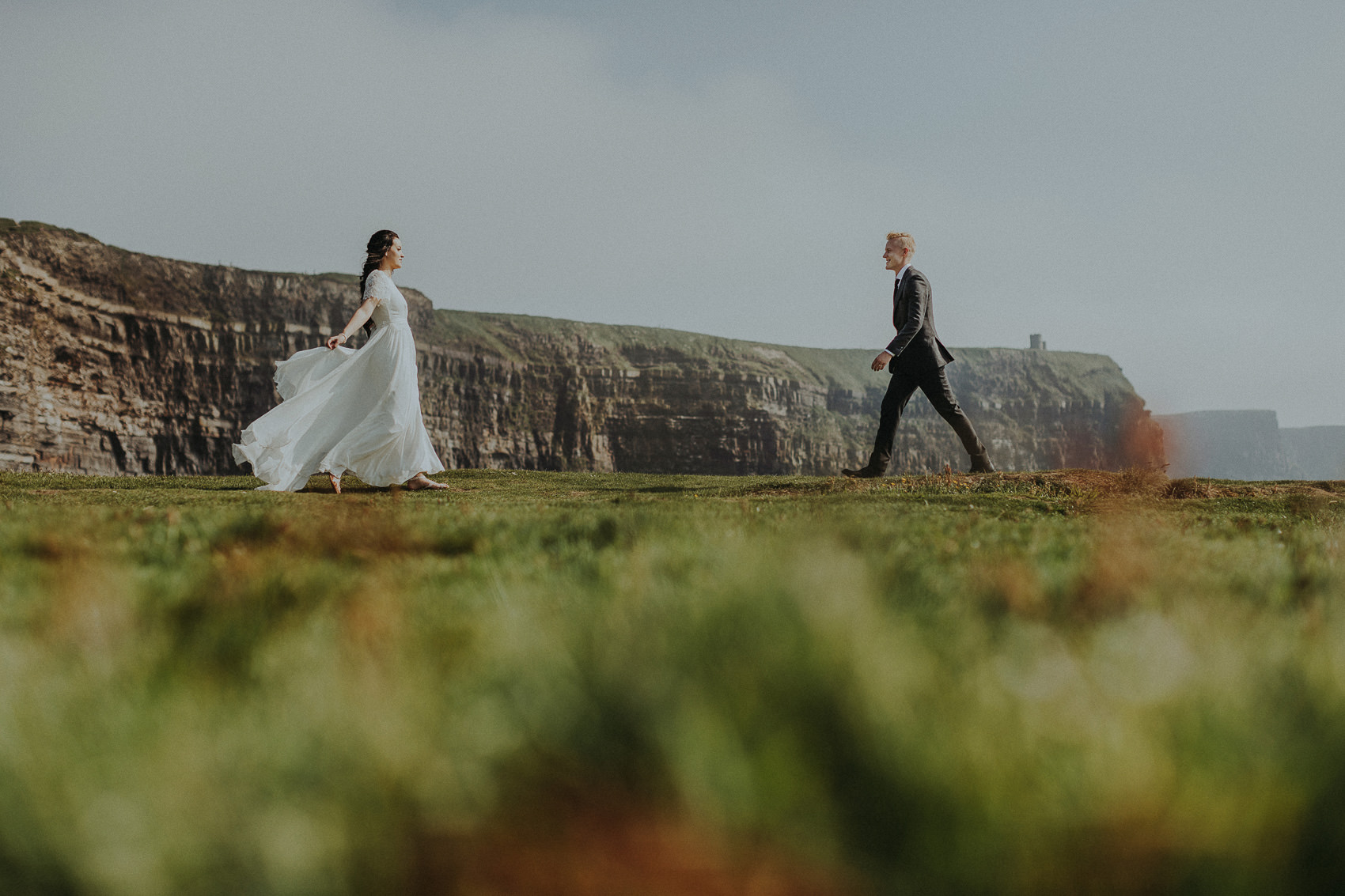 Irish Cliffs of Moher wedding Elopement shoot 679
