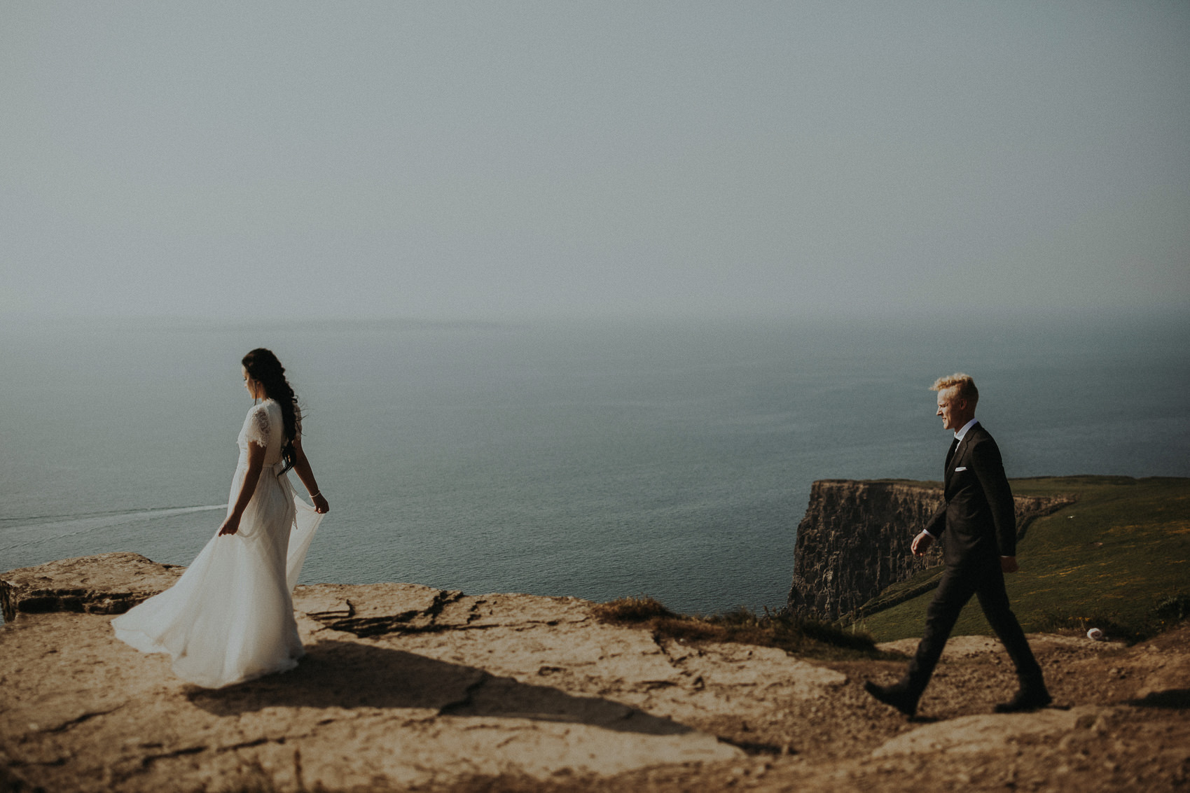 Irish Cliffs of Moher wedding Elopement shoot 681